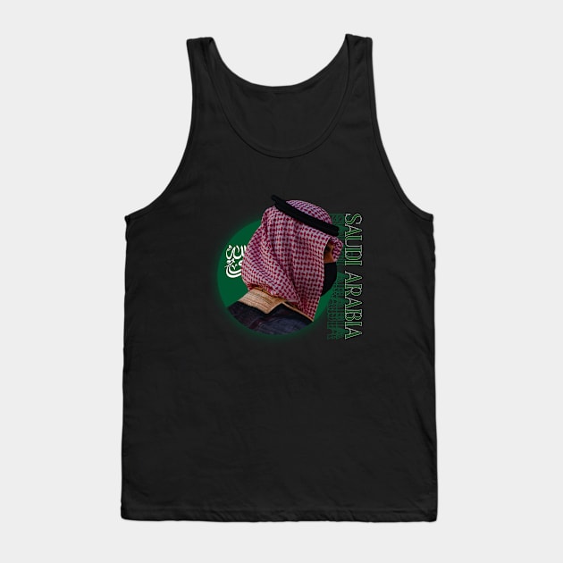 SAUDI ARABIA's TRADITIONALE DRESS GREEN SAUDI Tank Top by TareQ-DESIGN